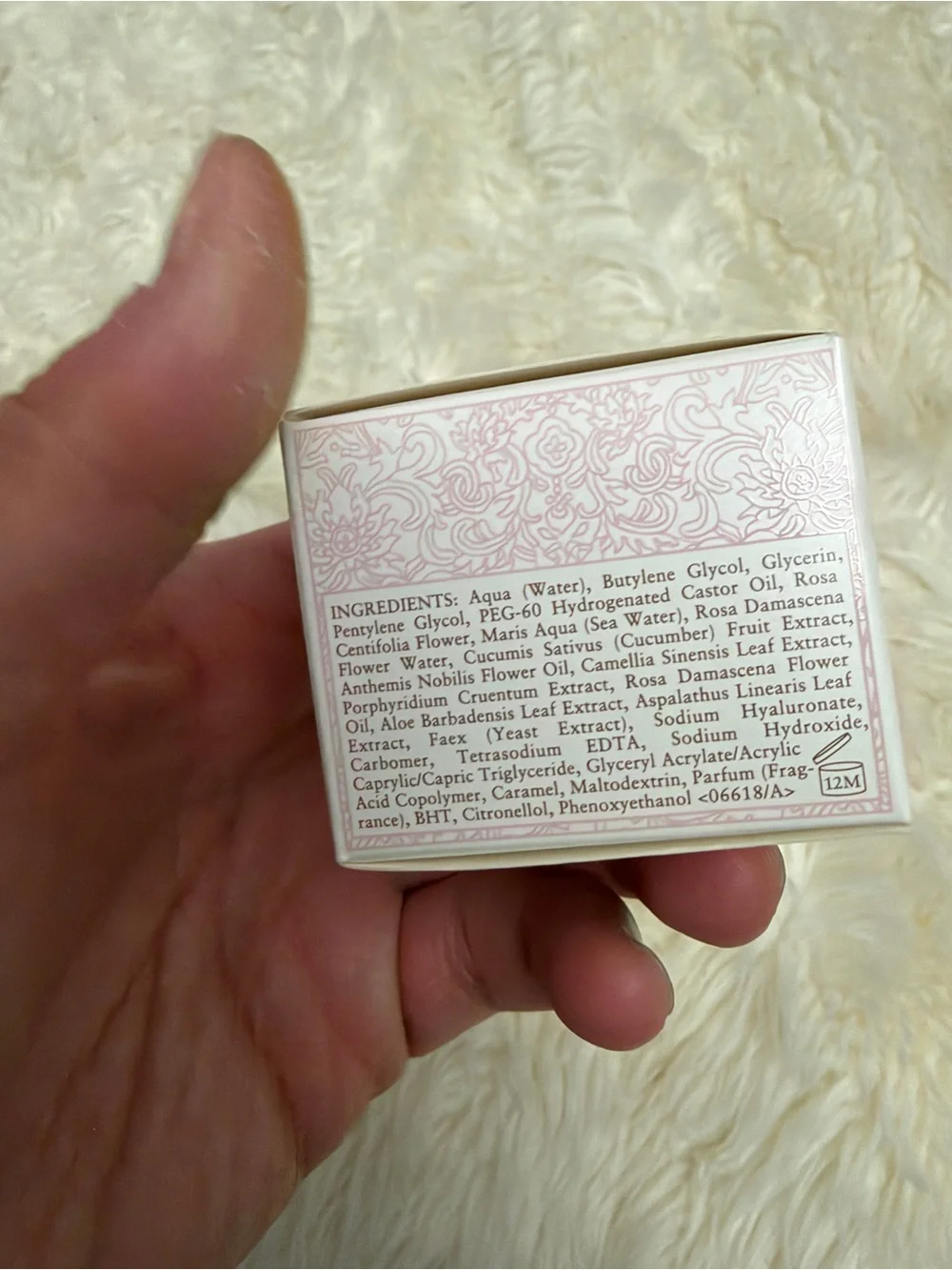 fresh Rose Face Mask - White jar with Red text